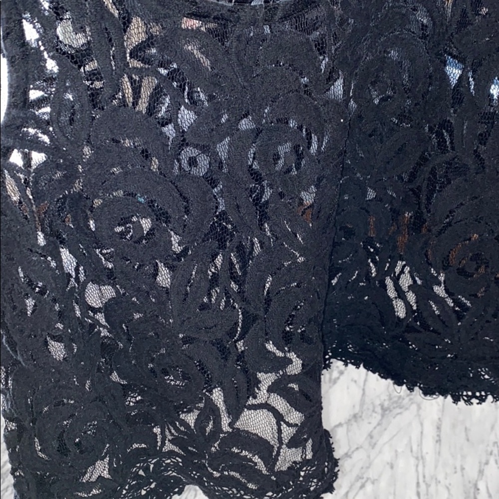 Xhilaration Black Lace Top - Picture 7 of 16